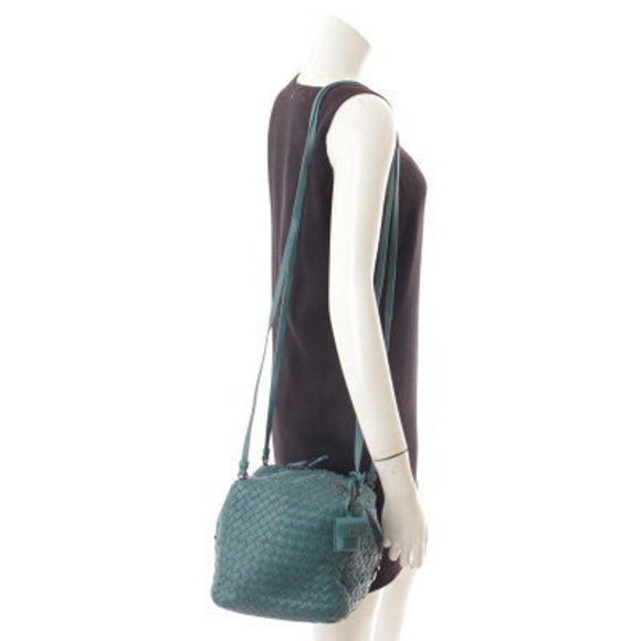 Bottega Veneta Intrecciato Shoulder Bag Green - Picture 10 of 10